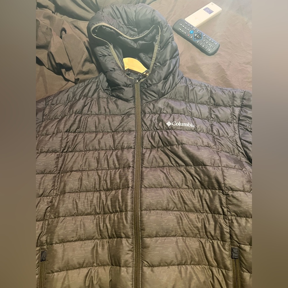 Columbia, winter jacket and a bear vest